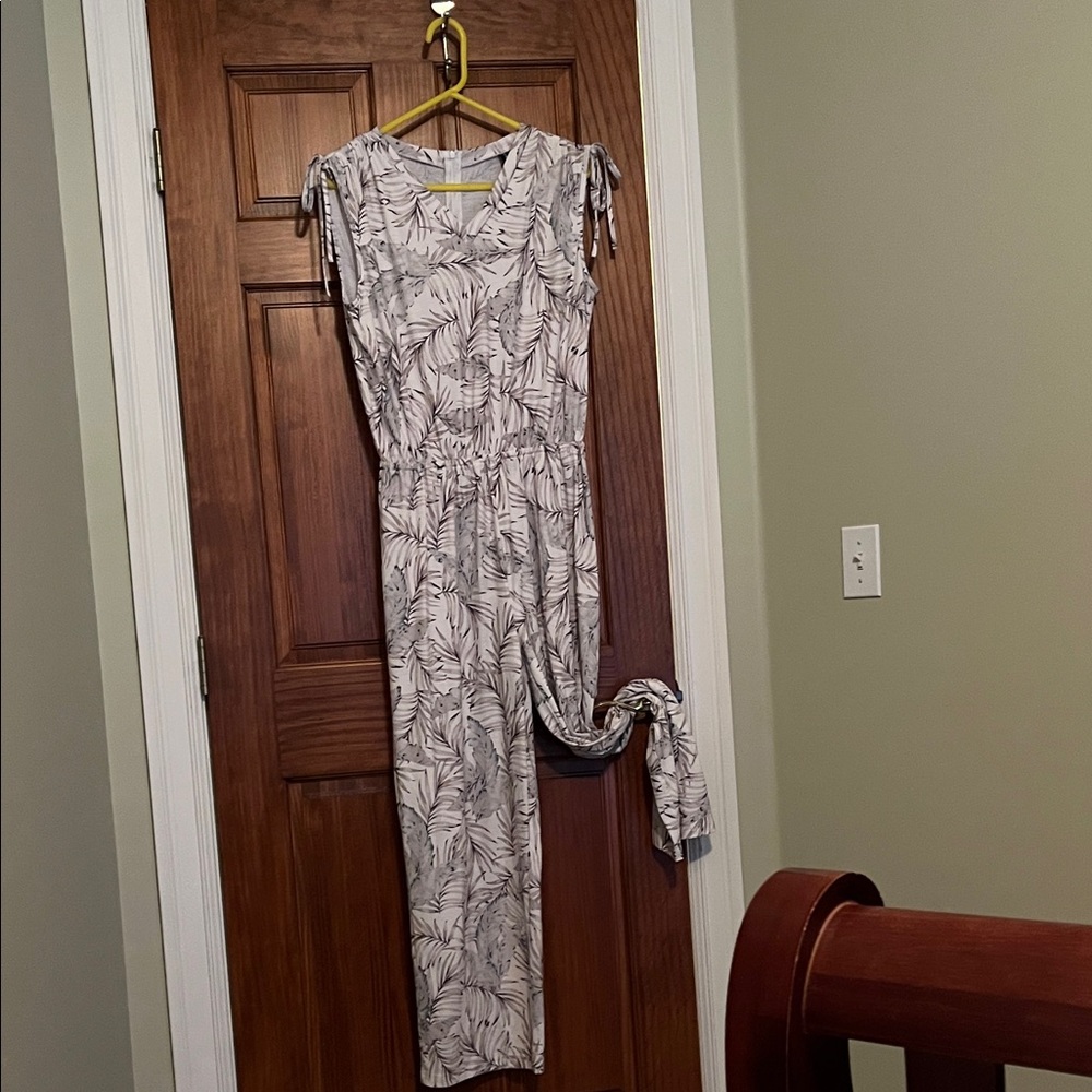 Noracora White and Purple Jumpsuit